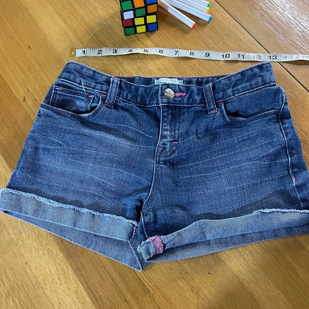 Old Navy denim jean shorts with adjustable waist